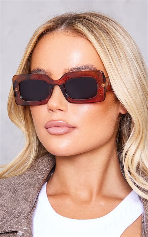 chunky square frame sunglasses